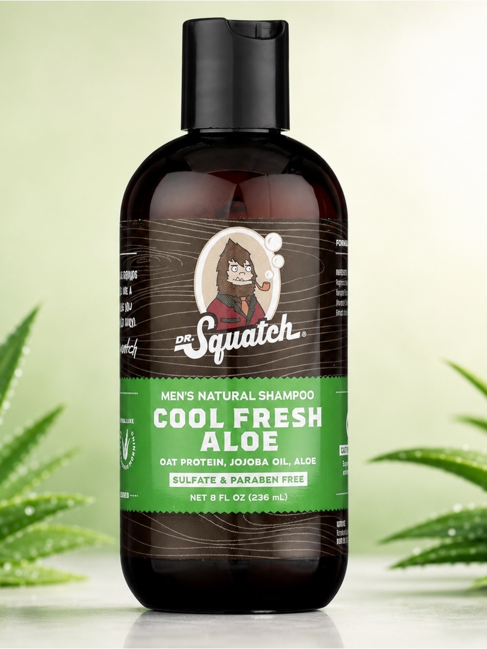 Dr. Squatch Sulfate Free Cool Fresh Aloe Shampoo 8oz NEW SEALEd